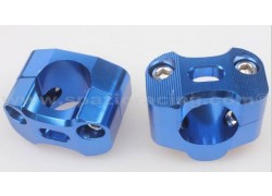 Torretas universales (22mm.) para manillar (28mm.) Azules SP RACING