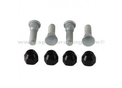 Kit 4 tornillos y 4 tuercas cruceta rueda delantera Yamaha YFB250 Timberwolf 95-98, YFM350ER Moto-4 89-95