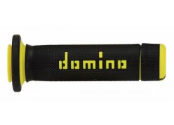 Puños "Quad/Atv" Negro/Amarillo Domino