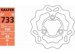 Disco de freno delantero "Wave" GALFER Suzuki LT-R450 06-11