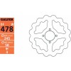 Disco de freno trasero "Wave" GALFER Yamaha YFM350 Warrior 87-04
