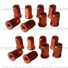 Tuercas planas aluminio M10x1.25 Naranja