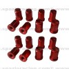 Tuercas planas aluminio M10x1.25 Rojo