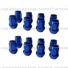Tuercas conicas aluminio M10x1.25 Azul