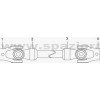 Kit soporte y cruceta parte trasera del cardan delantero Polaris 400 Scrambler 98-02, 400 Sportsman 01-05, 400 Sportsman 01-02, 400 Sportsman HO 08-10, 400 Xplorer 97-02, 425 Xpedition 00-02, 450 Sportsman 06-07