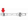 Kit soporte y cruceta parte delantera del cardan delantero Polaris 300 Hawkeye 06-07, 300 Sportsman 08-10, 325 Xpedition 00-02, 330 Magnum 03-06, 335 Sportsman 99-00, 335 Worker 1999, 400 Scrambler 98-02, 400 Sportsman 01-05 