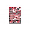 Hoja de adhesivos Honda Racing 5076H BLACKBIRD