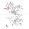 Junta de embrague exterior Yamaha YFZ450 04-08, YFZ450R 09-18, YFZ450X 10-11, YFZ450Y 08-11