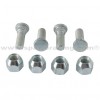 Kit 4 tornillos y 4 tuercas cruceta rueda trasera Yamaha YFA125 Breeze 89-04, YFM125 Grizzly 04-13, YFM250 Big Bear 07-09, YFM350 Grizzly IRS 07-11, YFM350FGW Grizzly 4WD 07-14, YFM350GW Grizzly 2WD 07-11
