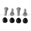 Kit 4 tornillos y 4 tuercas cruceta rueda trasera Yamaha YXR450 Rhino 06-09, YXR660 Rhino 04-07 
