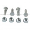 Kit 4 tornillos y 4 tuercas cruceta rueda trasera Yamaha YXR700 Rhino 08-13