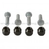 Kit 4 tornillos y 4 tuercas cruceta rueda delantera Kawasaki KVF650i Brute force 06-13, KVF750 Brute Force 05-07