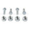 Kit 4 tornillos y 4 tuercas cruceta rueda trasera Suzuki LT-F250 Ozark 02-14, LT-Z250 04-09, LT-Z400 03-14, LT-R450 06-09 