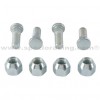 Kit 4 tornillos y 4 tuercas cruceta rueda delantera Suzuki LT-F300 King Quad 99-02, LT-A400 Eiger 2WD 02-07, LT-A400 Eiger 4WD 02-07, LT-F400 Eiger 2WD 02-07, LT-F400 Eiger 4WD 02-07