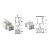5 Juegos de conectores 4 vias 110 ML tipo original Ø0,5mm²/0,85mm²