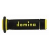 Puños "Quad/Atv" Negro/Amarillo Domino