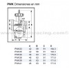 Dimensiones carburador completo keihin pwk