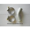 Codo de unión aluminio 45°/ Ø25mm./largo 80mm. para manguitos de radiador