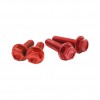 Pack 4 tornillos Autoblocantes de Aluminio M6x30mm Rojos DRC