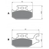 Pastillas de freno delantero izquierdo Sinterizadas Suzuki LT-A400/LTF400 King Quad 08-13, LT-A450 King Quad 07-13, LT-A500 King Quad 09-13