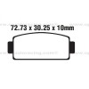 Pastillas de freno trasero Sinterizadas CF MOTO UForce 500 14-16, ZForce 600 03-15, UForce 800 13-17, ZForce 800 14-16, ZForce 950 2020, UForce 1000 2020, ZForce 1000 2020