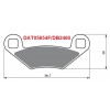 DAT05651F/DB2460 Pastillas de freno trasero Sinterizadas Polaris 500 Predator 03-07