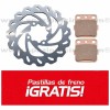 Disco de freno trasero + REGALO de 1 juegos de pastillas de freno Sinterizadas Yamaha YFS200 Blaster 03-06, YFZ350 Banshee 90-06, YFM350 Warrior 88-89, YFM660 Raptor 01-05 
