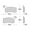 Pastillas de freno delantero Sinterizadas trasero KTM 450 SX ATV 09-11, 450 XC ATV 08-10, 505 SX ATV 09-12, 525 XC ATV 08-12