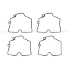 Juntas tóricas de cubeta carburador Honda TRX450 ER 06-09, TRX450 R 04-09