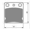 Pastillas de freno delantero Sinterizadas Yamaha YFM350 Grizzly IRS 07-11, YFM350 Wolverine 95-05, YFM400 Big Bear PRO 00-06, YFM400 Grizzly IRS 07-08
