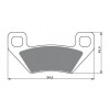 Pastillas de freno delantero y trasero Sinterizadas Artic Cat 700 06-14, 700 Prowler 08-14, 700 TRV 09-10, 1000 Thundercat 08-14, 1000 Prowler 09-14