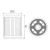Filtro de aceite Yamaha YFM250 Bear Tracker 99-04, YFM250 Big Bear 07-09, YFM250 Bruin 05-06