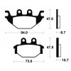 Pastillas de freno delantero y trasero Sinterizadas Kawasaki KVF300 Brute Force 12-23