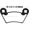 Pastillas de freno delantero Sinterizadas Polaris 325 Ranger ETX 15-16, 500 ACE 17-18, 500 Ranger 2x4/4x4 ETX/HDPE 17-22, 570 ACE Base/EPI/HD/SP 17-19, 700 Ranger EPS HDPE/MD 2017, 700 Ranger XP 4x4 2006 (