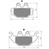 Pastillas de freno delantero Sinterizadas Kymco KXR250 04-10, MXU250 04-10, Maxxer 300 06-08