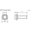 D58-51-220 Medidas tornillo aluminio M6 autoblocante DRC
