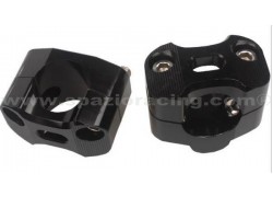 Torretas universales (22mm.) para manillar (28mm.) Negras SP RACING