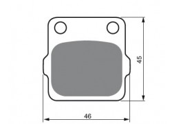 Pastillas de freno trasero Sinterizadas Kawasaki KSF250 Mojave 87-04, KXF250 Tecate 87-88, KEF300 Lakota 95-03